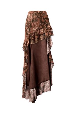 Gonna lunga a cascata Camelia THE ANDAMANE | TM190338BTNV143PAISLEY